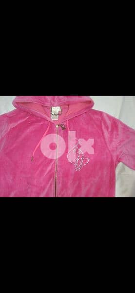 velvet pink hoodie jacket s to xxL baby phat 1