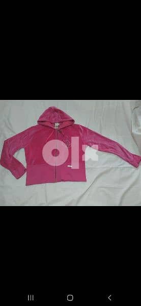 velvet pink hoodie jacket s to xxL baby phat 2