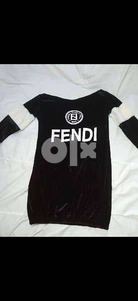 Fendi dress fur on sleeves s to xxL terke 5