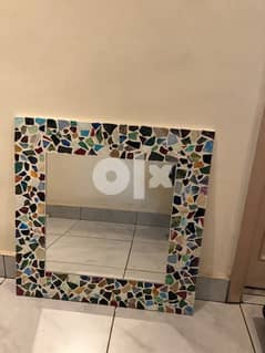 Handmade mosaic mirror. Can customize any color and size