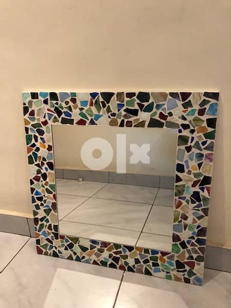 Handmade mosaic mirror. Can customize any color and size 1