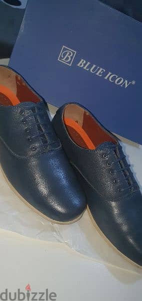 Shoes blue icon hand made size 43 0