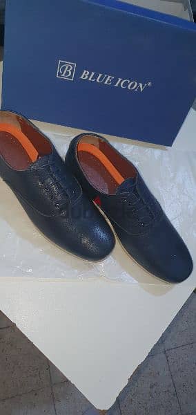 Shoes blue icon hand made size 43 1