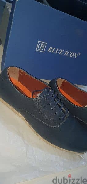 Shoes blue icon hand made size 43 3