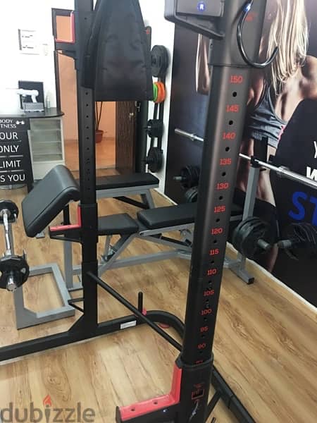 squat and bench rack Domyos like new heavy duty 70/443573 RODGE 7