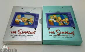 the simpsons complete seasons 1 & 2 &10 original dvds