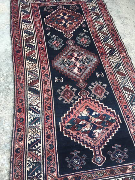 سجاد عجمي. 210/120. Persian Carpet. Hand made. Antique 5