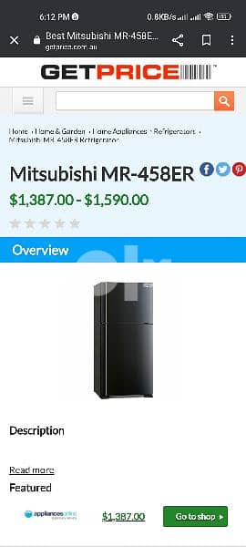 Mitsubishi fridge 3