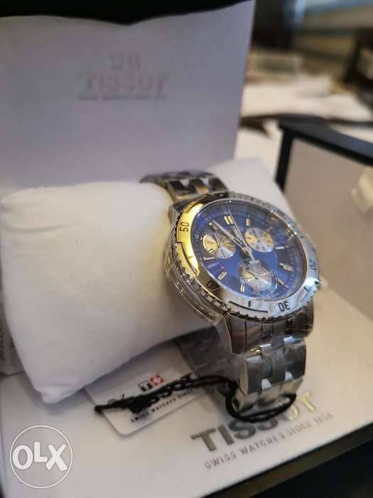 Tissot Men's PRS 200 Blue Chronograph Dial Watch 1