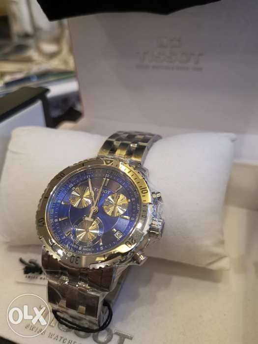 Tissot Men's PRS 200 Blue Chronograph Dial Watch 2