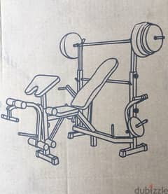 bench adjustable new in box full body workout 70/443573 RODGE 0