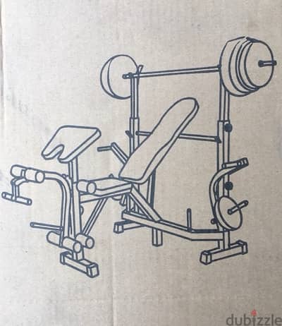 bench adjustable new in box full body workout 70/443573 RODGE