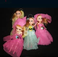Barbie doll keychain