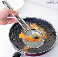 durable stainless steel 2in1 spoon strainer clip
