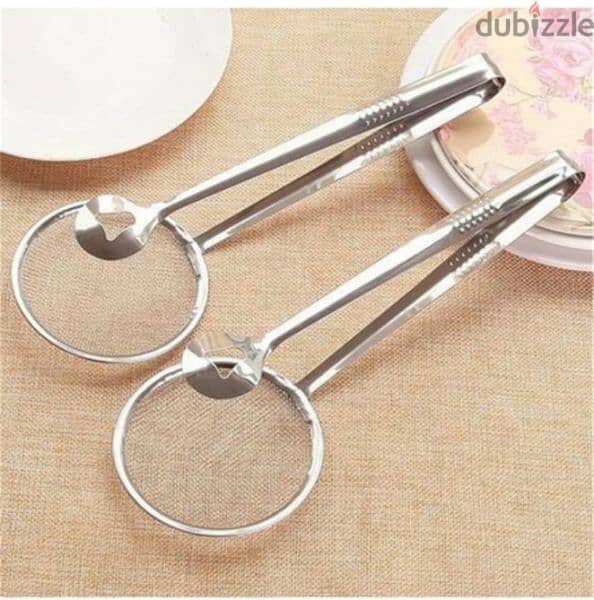 durable stainless steel 2in1 spoon strainer clip 2