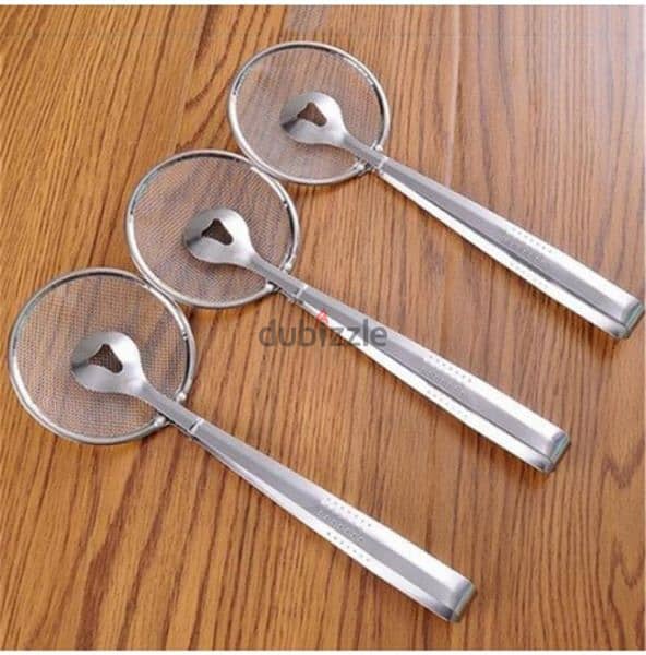 durable stainless steel 2in1 spoon strainer clip 5