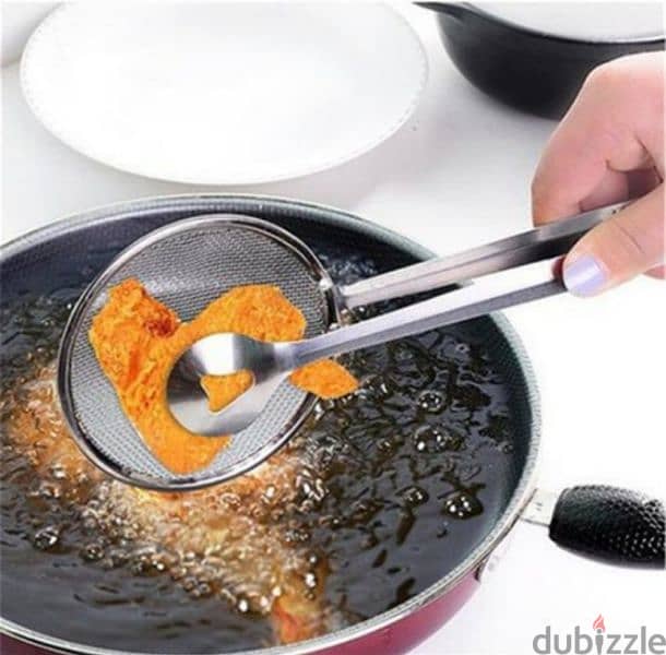 durable stainless steel 2in1 spoon strainer clip 6