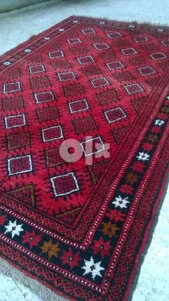 Antique Persian Boukhara Rug, wool hand made, 225x110cm, 100$