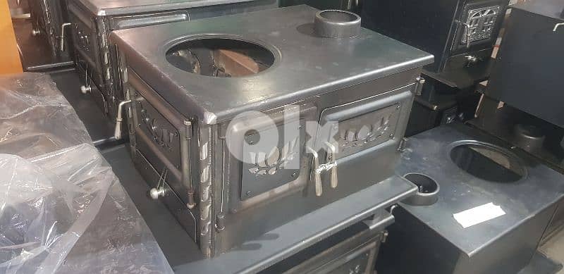 wood heater with stove صوبيا حطب مع فرن 2