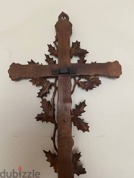 beautiful hand carved church cross 19th 9