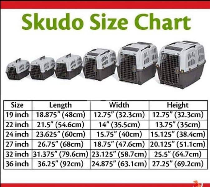 Skudo Pet Carrier ( #1-#2-#3-#4-#5-#6-#7) 7