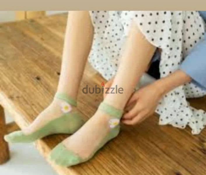 feminine transparent silk socks 1