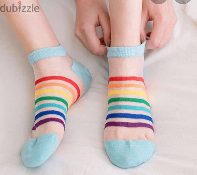 feminine transparent silk socks 5
