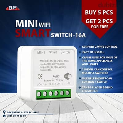 smart home wifi breaker "buy 5 get 2 for free"