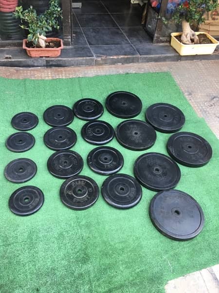 rubber weights like new we have also all sports equipment 0