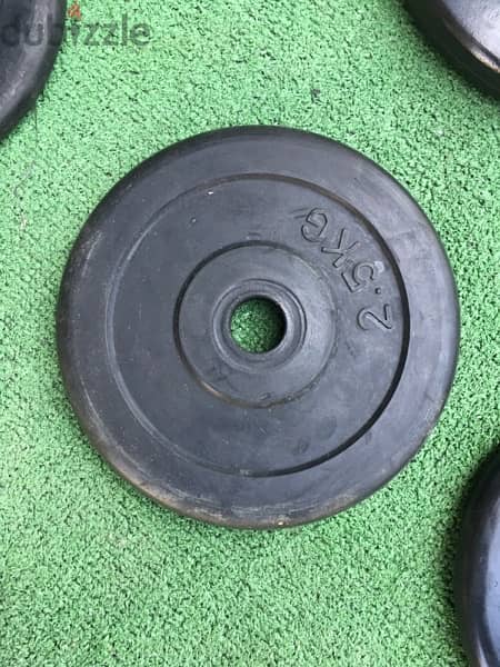 rubber weights like new we have also all sports equipment 1