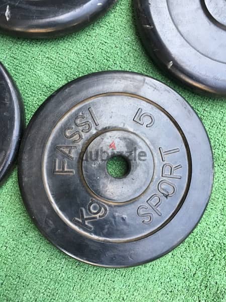 rubber weights like new we have also all sports equipment 2