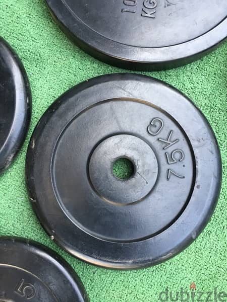 rubber weights like new we have also all sports equipment 3