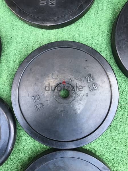 rubber weights like new we have also all sports equipment 4