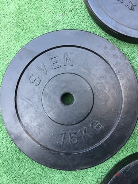 rubber weights like new we have also all sports equipment 5