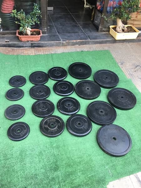 rubber weights like new we have also all sports equipment 6