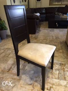 8 chairs for dining table (30$ per chair)