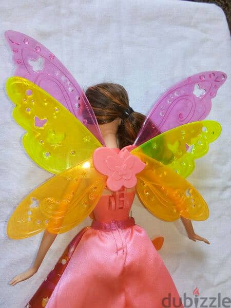 NORI Barbie &THE SECRET DOOR Butterfly Good doll open/close wings 8