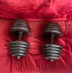 dumbells 30 kg rubber like new we have also all sports equipment