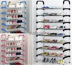 Stainless Steel Shoe Rack, 8 layers