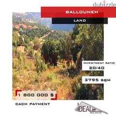 Land for sale in Ballouneh 3795 SQM , REF#WT38007