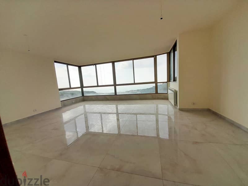 165 SQM Apartment in Broumana, Metn with a Breathtaking Sea View 1