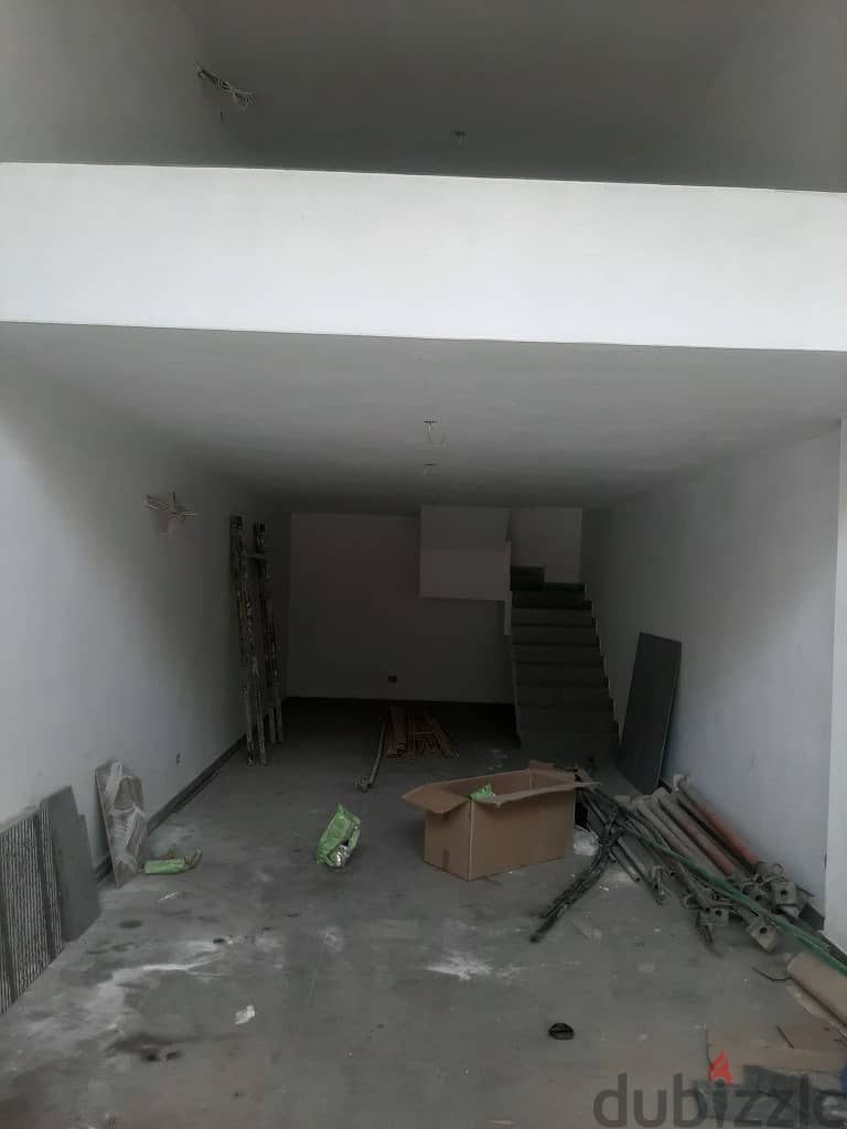 100 Sqm + 60 Sqm Mezannine | Brand New Shop for rent in Bsalim 0