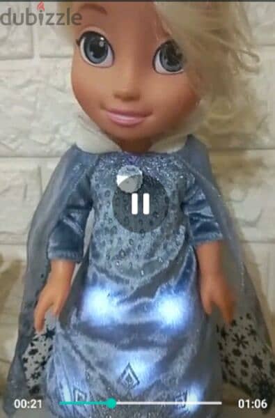 ELSA SINGING +TRADITIONS 35 Cm -FROZEN 2 as new mechanism doll=27$ 4