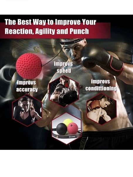 Boxing Reflex Ball ,3 Difficulty Level Ultimate Punching Balls 4