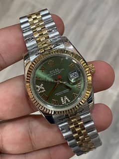 Rolex datejust two tone gold