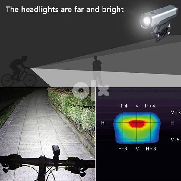 LifeBee LED bicycle light set 3