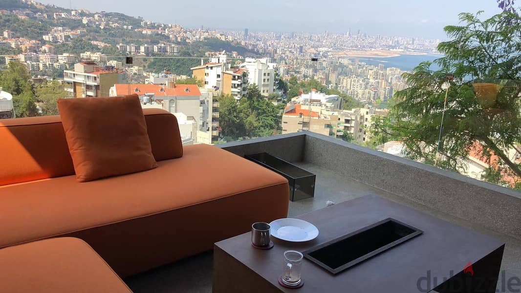 apartment fully renovated, panoramic view in rabieh for sale Ref#4504 0