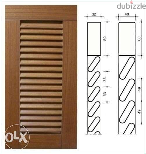 Wooden cnc enterance doors 4