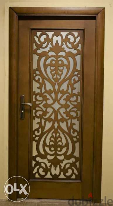 Wooden cnc enterance doors 6
