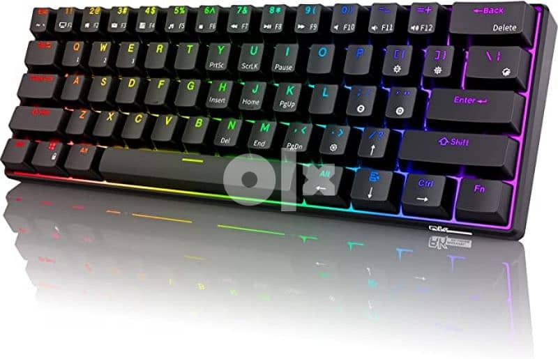 RK ROYAL KLUDGE RK61  Wireless/Bluetooth/Wired 60% Mechanical Keyboard 1